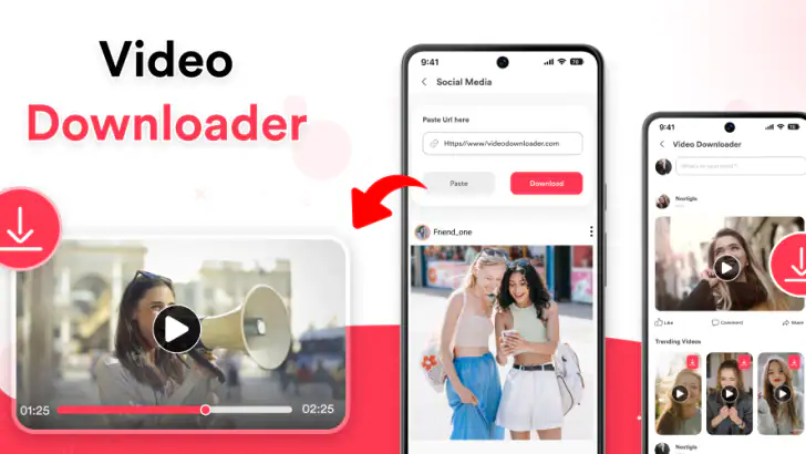 Fast Video Downloader feature graphic
