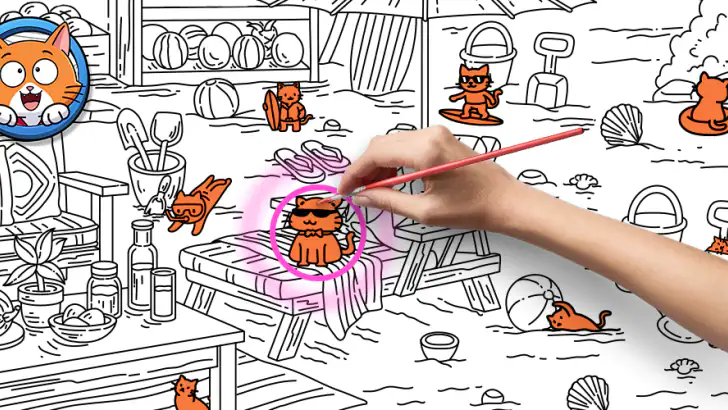 Find Hidden Cats- Spot it! feature graphic