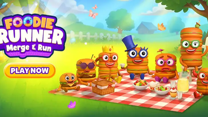Foodie Runner: Merge & Run feature graphic