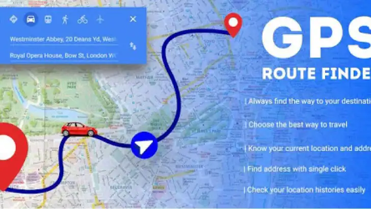 GPS Navigation - GPS 음성 내비게이션 feature graphic