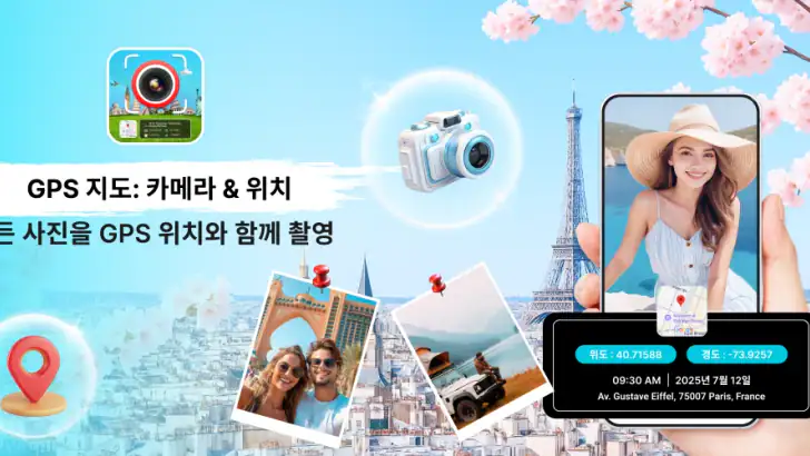 GPS 지도: 카메라 & 위치 feature graphic