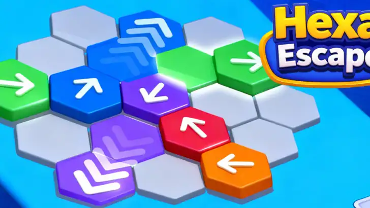 Hexa Escape: Tap Color slide feature graphic