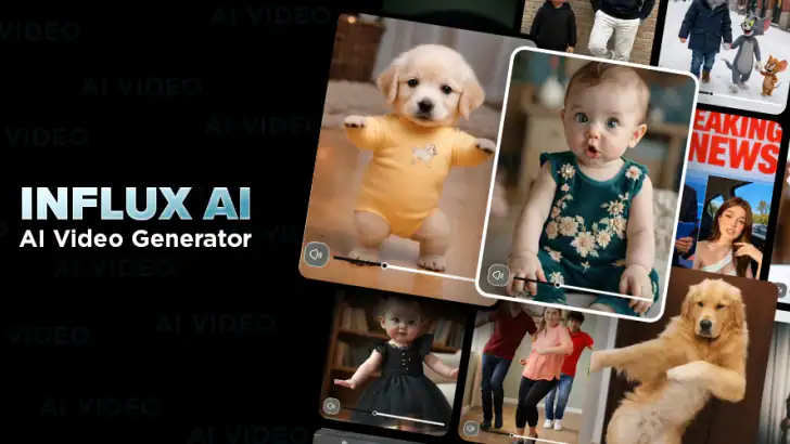 InFlux - AI Video Generator feature graphic