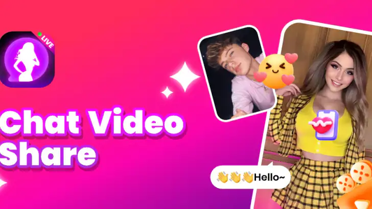 Leep: Chat Video, Share feature graphic