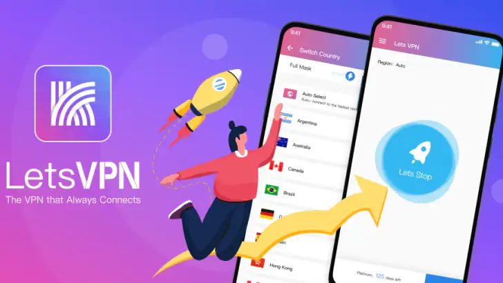 LetsVPN feature graphic