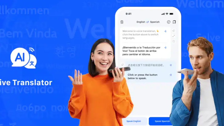 Live Translator: AI 번역 feature graphic