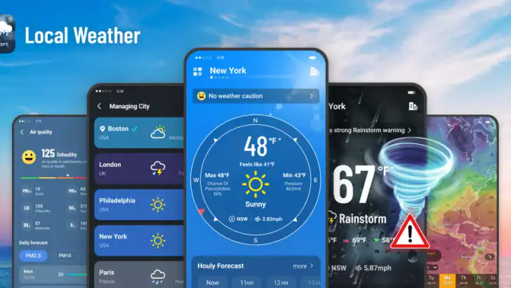 Local Weather: 실시간 예측 feature graphic