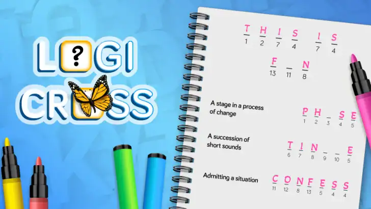 Logicross: Crossword Puzzle feature graphic