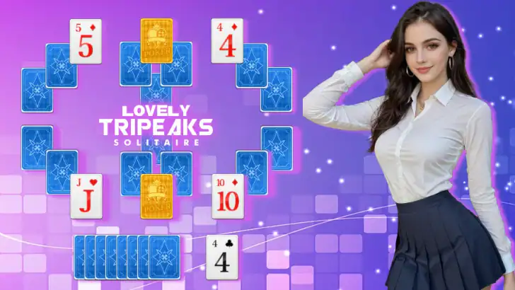 Lovely TriPeaks Solitaire feature graphic