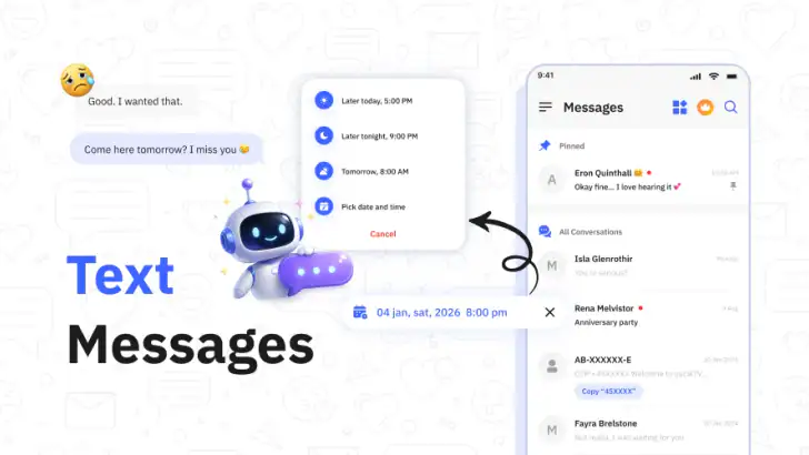 Message App: SMS Messenger feature graphic
