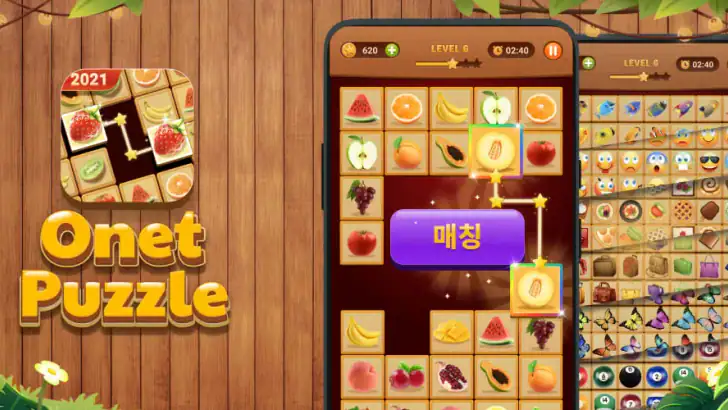 Onet Puzzle - 메모리 타일 매칭 게임 feature graphic