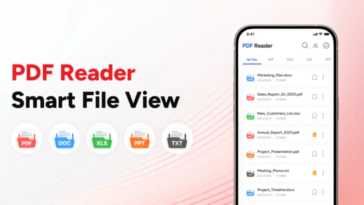 PDF Reader & Smart File View feature graphic