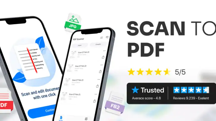 PDF Scanner, Editor, Converter feature graphic
