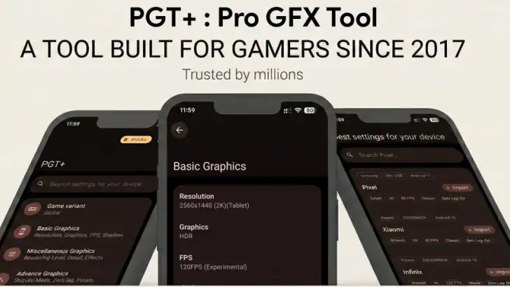 PGT+ : Pro GFX & Optimizer feature graphic