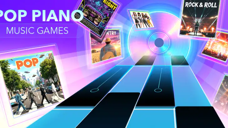 Pop Piano: 리듬 게임 feature graphic