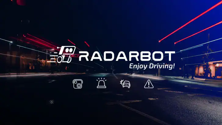Radarbot: 과속 단속 카메라 탐지기 & 속도계 feature graphic
