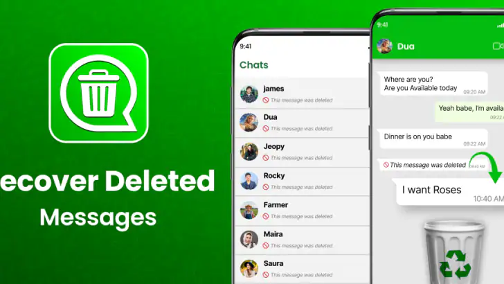 Recover Deleted Messages App feature graphic
