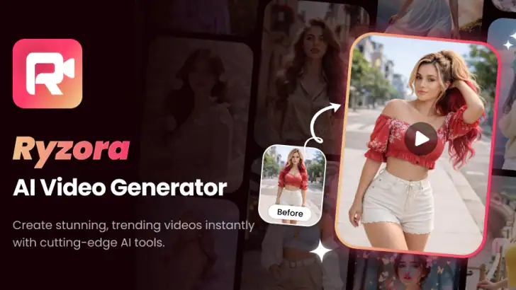 Ryzora : Ai Video generator feature graphic