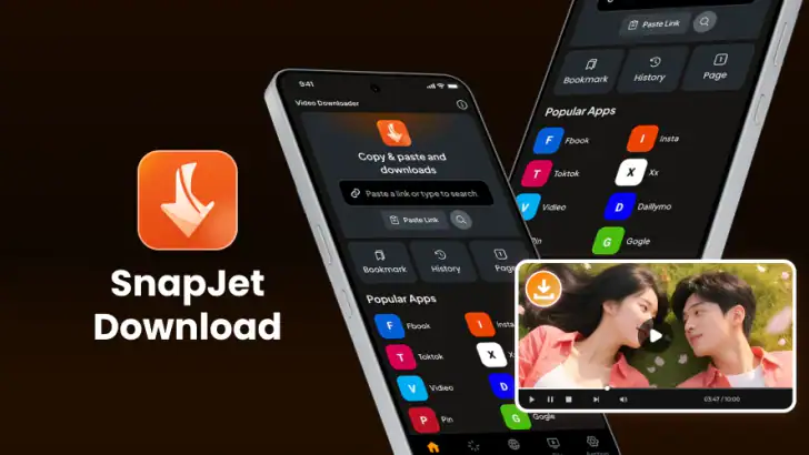 SnapJet: All Video Saver feature graphic