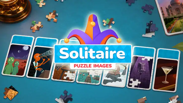 Solitaire - Puzzle Images feature graphic