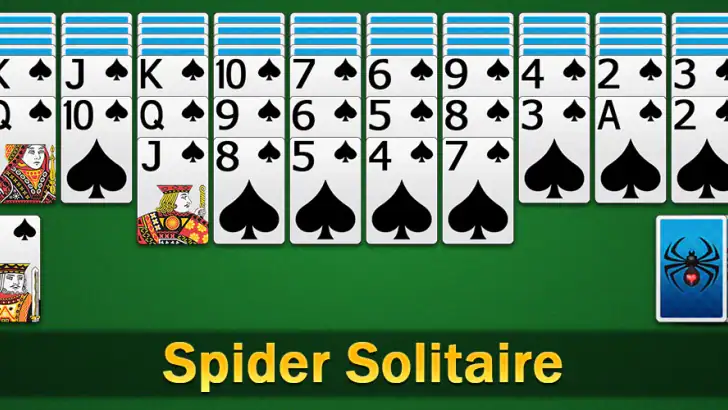 Spider Solitaire - 카드 게임 feature graphic