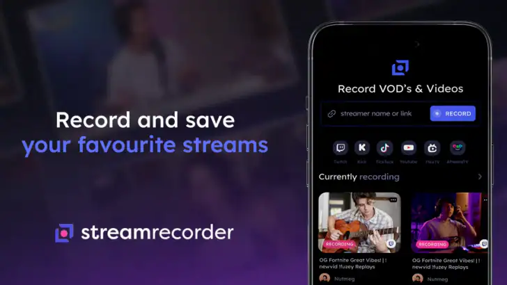 StreamRecorder feature graphic