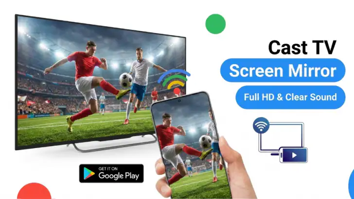 TV Cast & Screen Mirroring feature graphic