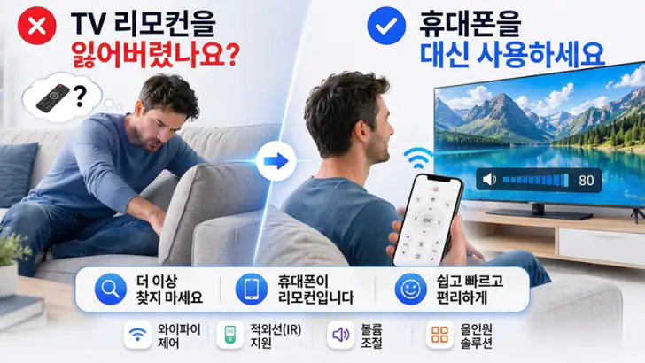 TV리모컨: 리모콘 어플 만능리모콘 feature graphic