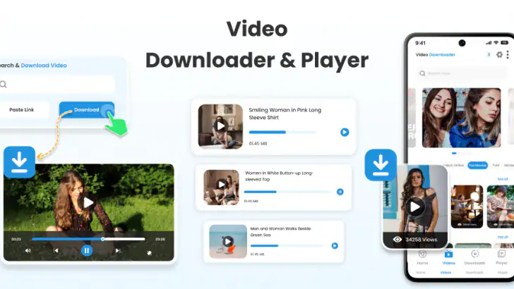 Video Downloader Save HD Video feature graphic
