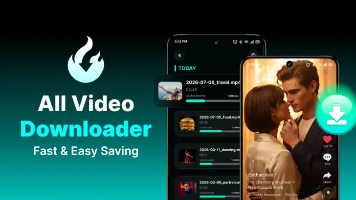 VidKeep: All Video Downloader feature graphic