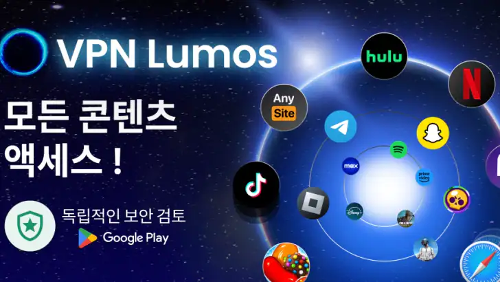 VPN Lumos: 안전한 사이트 접속 위해 VPN feature graphic