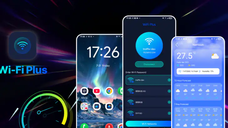 WiFi Plus: Smart Launcher feature graphic