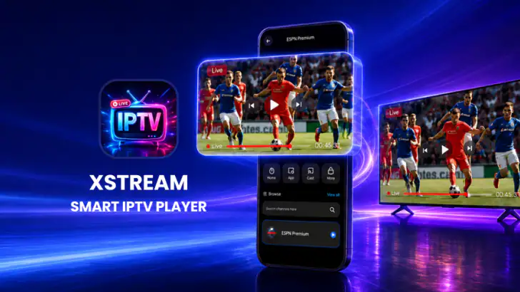 XStream: Smart IPTV Player feature graphic