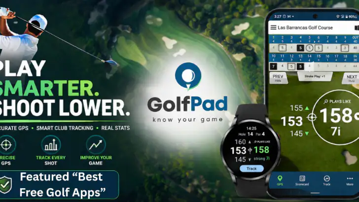 골프 패드: 골프 GPS 및 스코어카드 feature graphic
