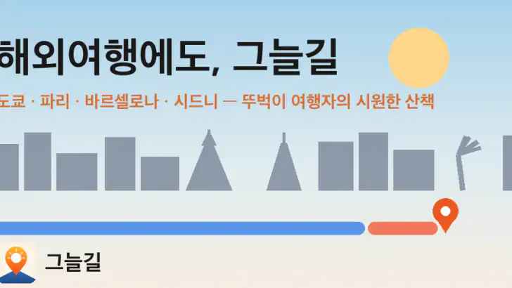 그늘길 - 햇빛 피하는 산책로·걷기 지도 feature graphic