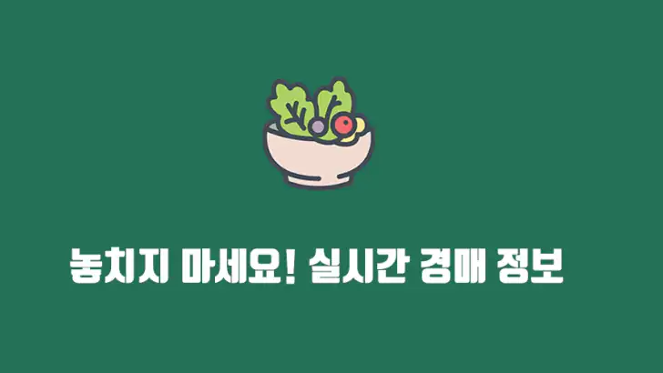 농산물경매가격 - 실시간 경매 정보 한눈에 feature graphic