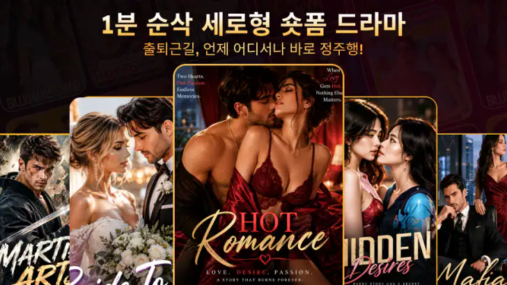 드라마바이브: 숏폼 드라마 & 세로형 릴스 feature graphic