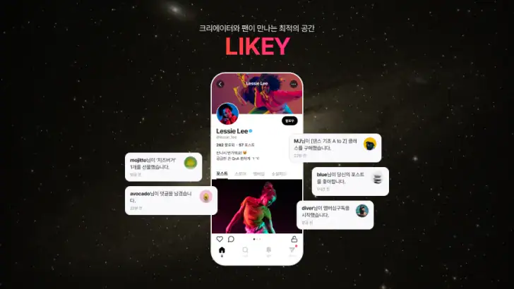 라이키 - 크리에이터와 팬이 만나는 최적의 공간 feature graphic