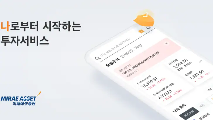 미래에셋증권 M-STOCK feature graphic