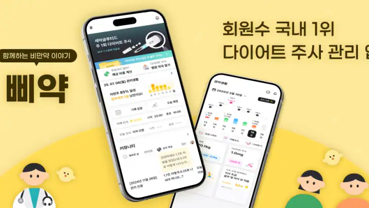 삐약- 1위 다이어트 주사 관리&커뮤니티,정보,병원약국 feature graphic