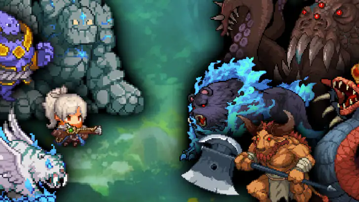 소녀총사 키우기 : 도트 방치형 RPG feature graphic