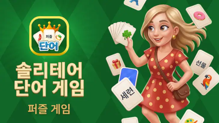 솔리테어 단어 게임: 카테고리 퍼즐 feature graphic