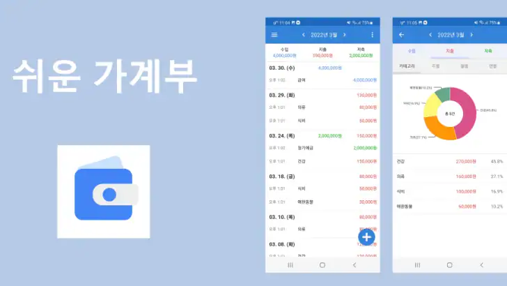 쉬운가계부 feature graphic