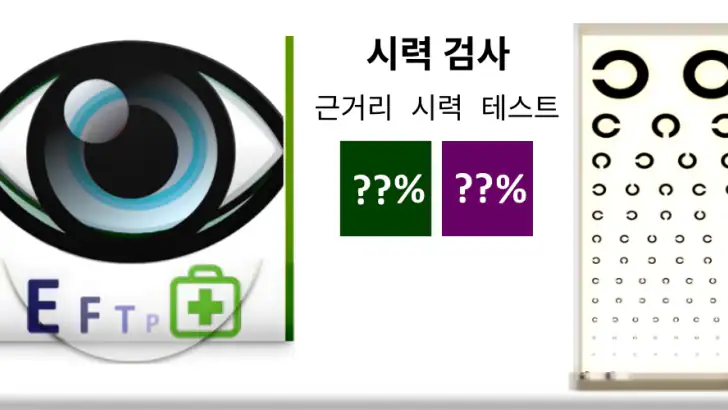 시력 검사[근거리 시력 테스트] feature graphic