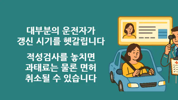 운전면허증 적성검사 갱신 도우미 feature graphic
