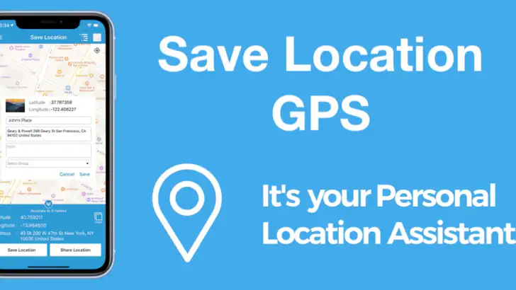 위치 저장 GPS feature graphic