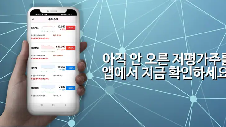 인공지능 저평가 우량주 분석 알림 feature graphic