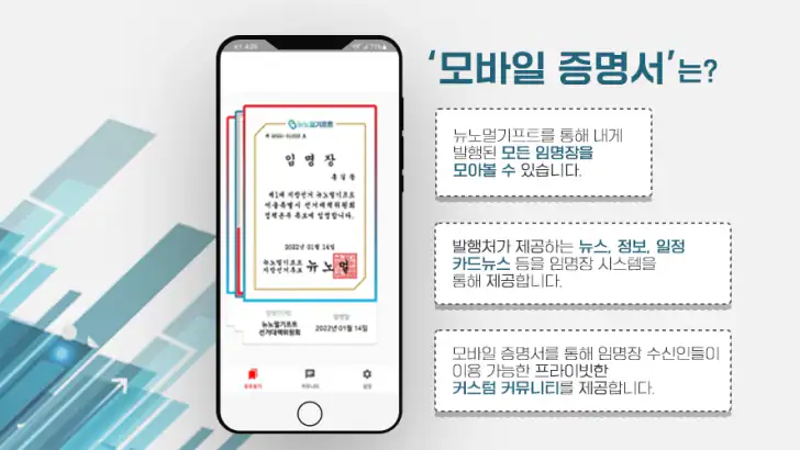 임명장톡 - 뉴노멀기프트 feature graphic