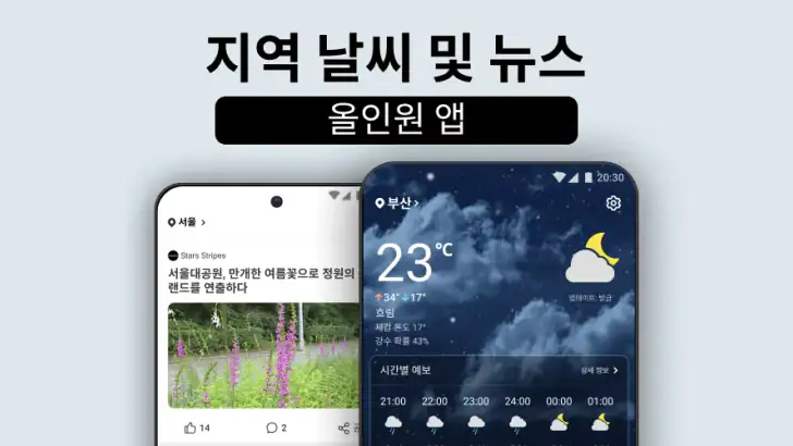 지역 날씨 뉴스 - 레이더 feature graphic