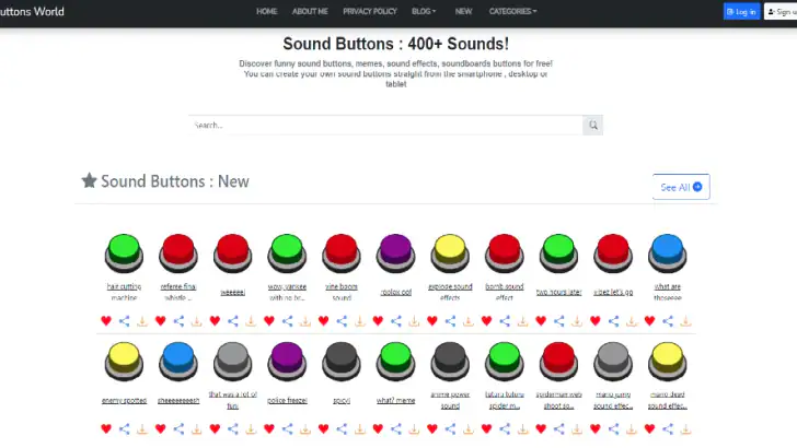 400 Sound Buttons feature graphic